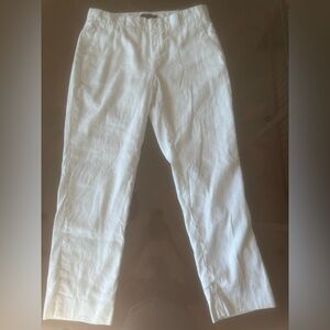 Banana republic, white linen pants